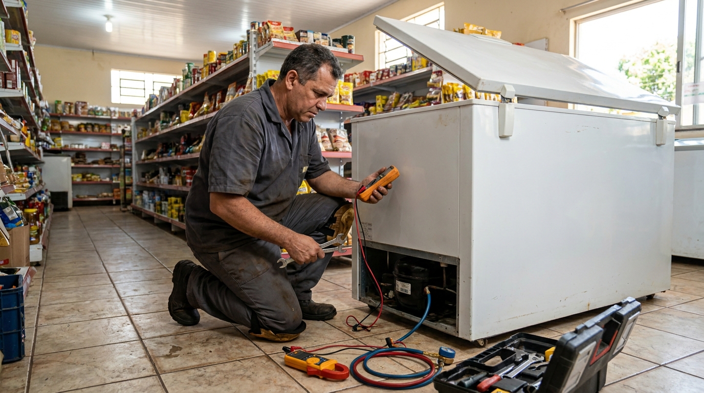 Manutenção em Motor Ventilador em Uberlândia‑MG